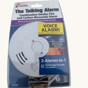 Kidde Talking Smoke and Carbon Monoxide Alarm Voice Warning KN-COSM-B 900-0102